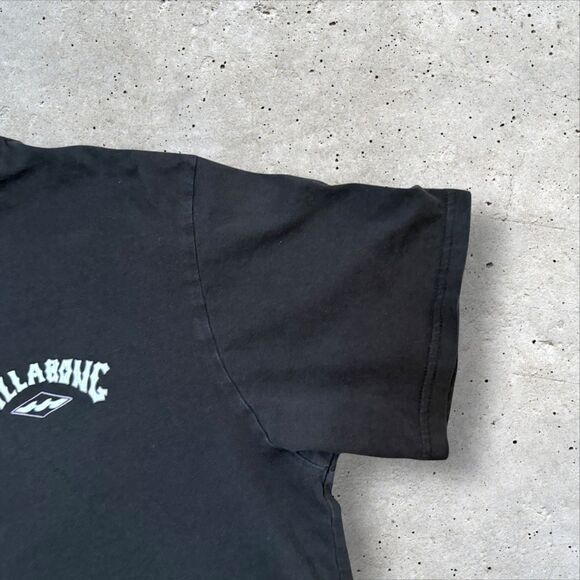 Billabong Organic Cotton Black Graphic T-Shirt Men’s L A/Div Range Logo Back - Picture 3 of 10